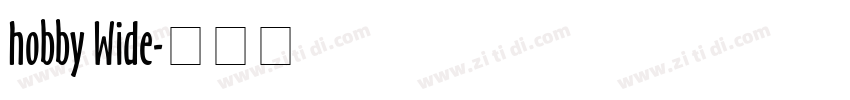 hobby Wide字体转换